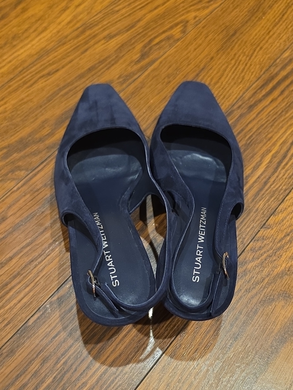 Stuart Weitzman Stassi Slingback Pump In Blue - Picture 9 of 12
